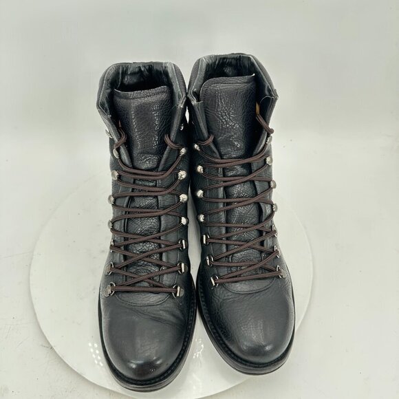 Bally Sabatino Men Size 8D Black Full Grain Leather Lace Up With Pin Ankle Boot main image 8